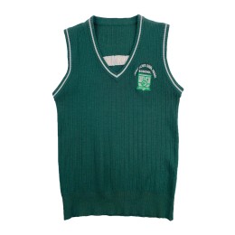 訂購綠色冷背心校服  訂做V領繡花LOGO 中小學校服 校服供應商  秋冬 校服 SU323 訂購綠色冷背心校服  訂做V領繡花LOGO 中小學校服 校服供應商  秋冬 校服 SU323